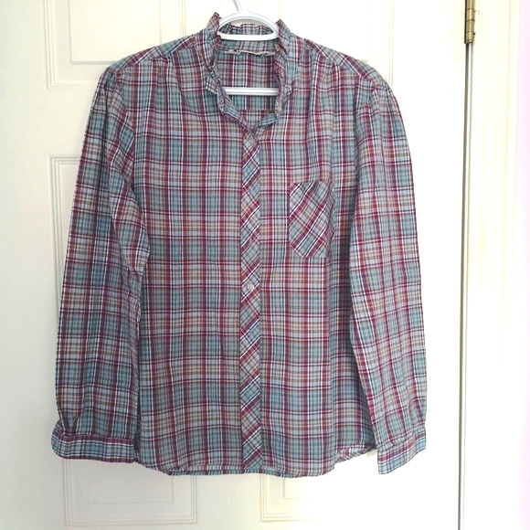 Shirtstop Tops - Vintage Puffy Sleeve Frilly Stand Collar Shirt